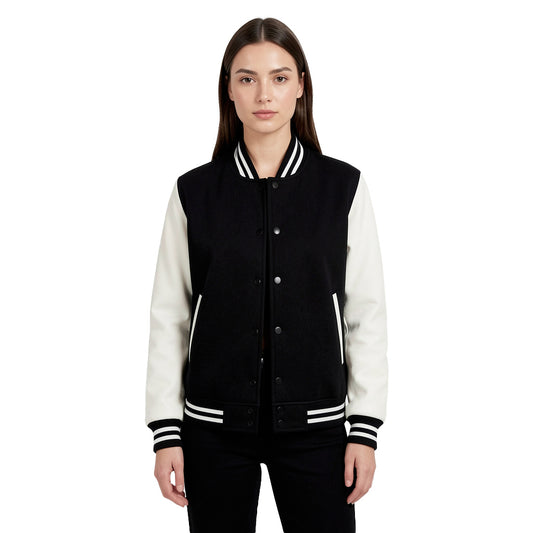 Black & White Varsity Jacket – Smile Please Edition