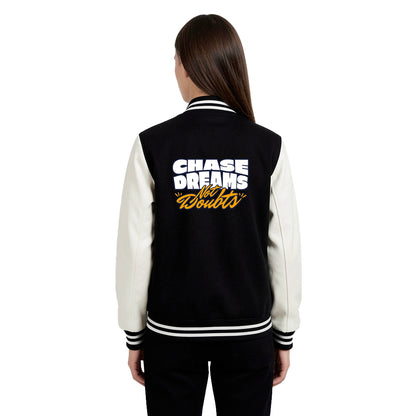 Black & White Varsity Jacket – Chase Dreams Edition