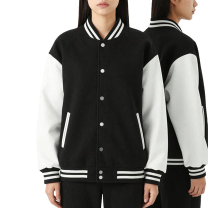 Black & White Varsity Jacket – Evolution Butterfly Edition